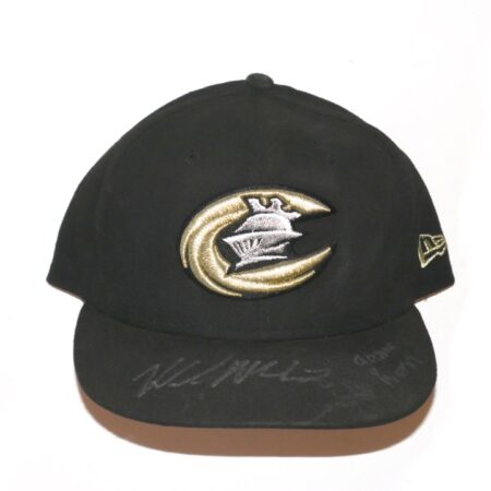 Kade McClure 2022 Game Worn & Signed Official Charlotte Knights Home New Era 59FIFTY Hat