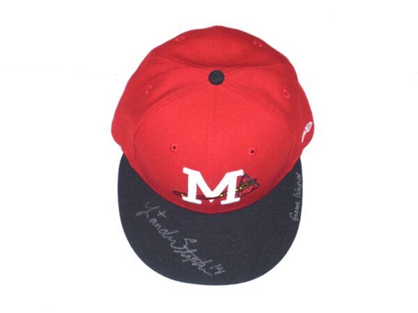 Landon Stephens 2022 Game Worn & Signed Official Mississippi Braves Road New Era 59FIFTY Hat