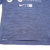 Riley Delgado 2022 Game Worn & Signed Blue Atlanta Braves Baseball Nike Dri-Fit Shirt