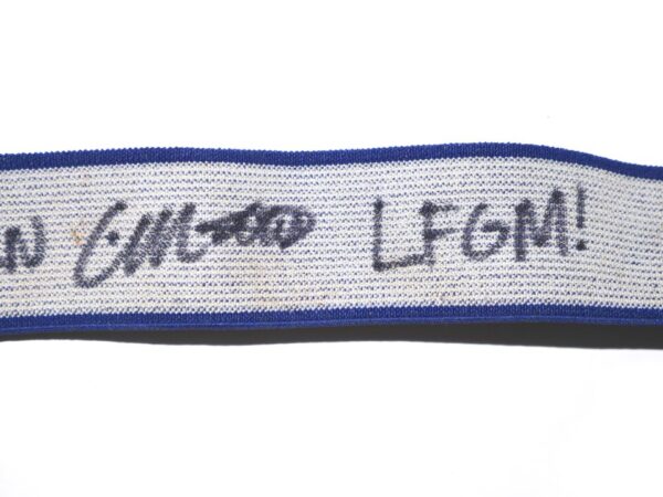 Colby Morris 2022 Brooklyn Cyclones Game Worn & Signed “LFGM!” Blue All-Star Baseball Belt