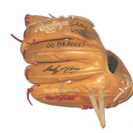 Indigo Diaz 2022 Mississippi Braves Game Used & Signed Rawlings HOH Baseball Glove