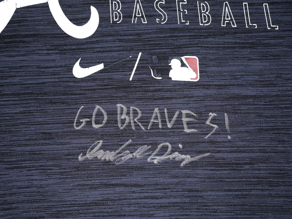 Indigo Diaz Team Issued & Signed Official Atlanta Braves Nike