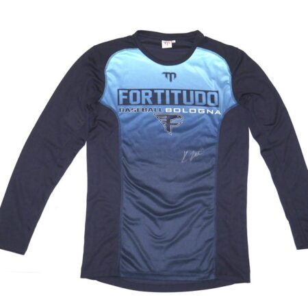 Kevin Josephina 2022 Game Worn & Signed Official Blue Fortitudo Bologna Baseball Teammate Shirt