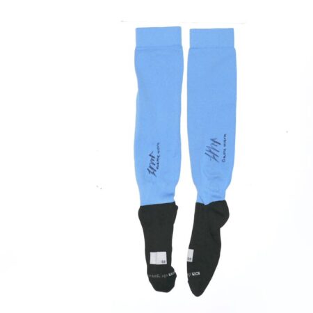 Logan O'Hoppe 2022 Rocket City Trash Pandas Game Worn & Signed Blue & Black Drymax XL Socks
