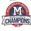Riley Delgado Practice Worn & Signed Mississippi Braves 2021 Double A South Champions Gildan XL Shirt