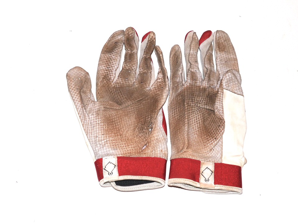 Cade Bunnell Game Worn & Signed Official Indiana Hoosiers Team Logo Adidas Gloves