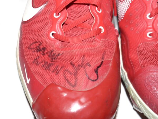 Coleman Crow 2022 Rocket City Trash Pandas Game Worn & Signed Nike Alpha Huarache Baseball Cleats