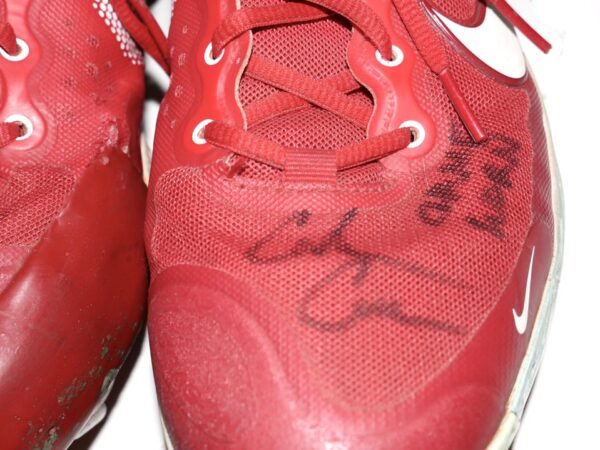 Coleman Crow 2022 Rocket City Trash Pandas Game Worn & Signed Nike Alpha Huarache Baseball Cleats