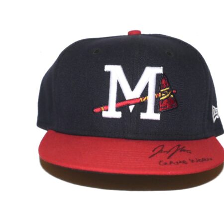 Jake Higginbotham 2022 Game Worn & Signed Official Mississippi Braves New Era 59FIFTY Hat