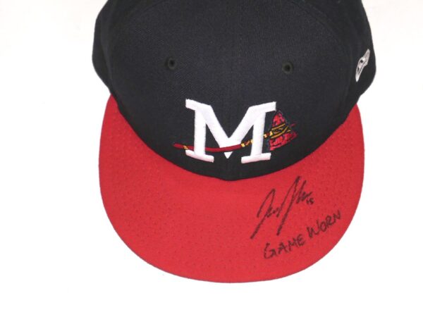 Jake Higginbotham 2022 Game Worn & Signed Official Mississippi Braves New Era 59FIFTY Hat1