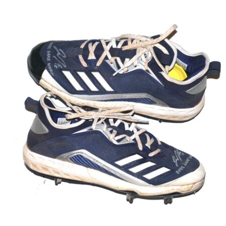 Jake Higginbotham 2022 Mississippi Braves Game Worn & Signed Adidas Baseball Cleats