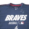 Javier Valdes 2022 Game Worn & Signed Blue Atlanta Braves Baseball Nike Dri-Fit Shirt