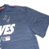 Javier Valdes 2022 Game Worn & Signed Blue Atlanta Braves Baseball Nike Dri-Fit Shirt