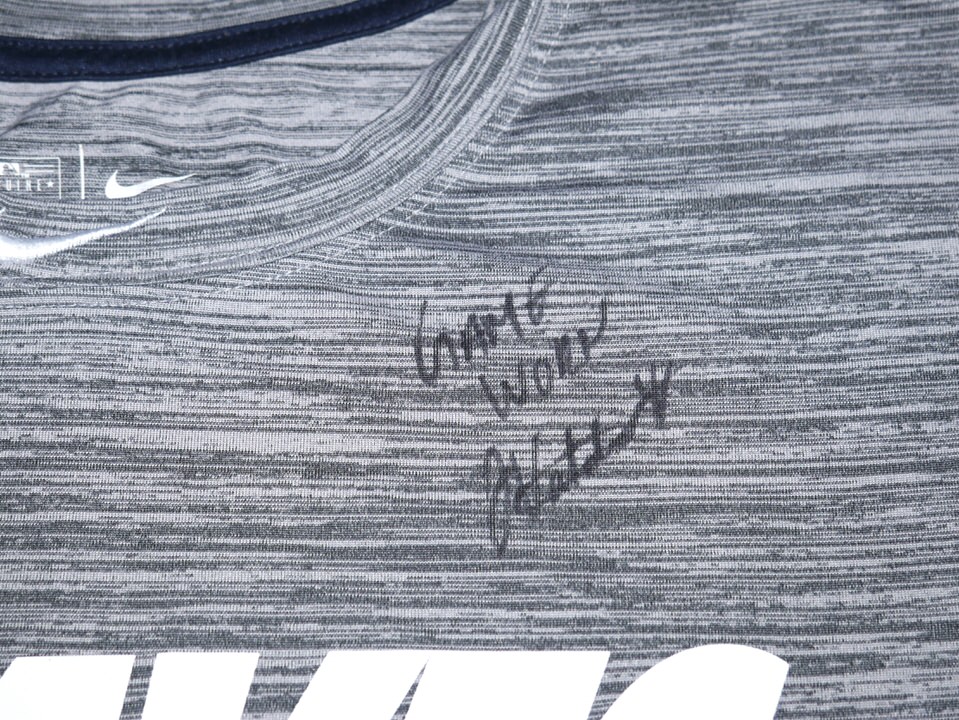 Javier Valdes 2022 Game Signed Grey Atlanta Baseball Nike Dri-Fit Shirt - Big Dawg Possessions
