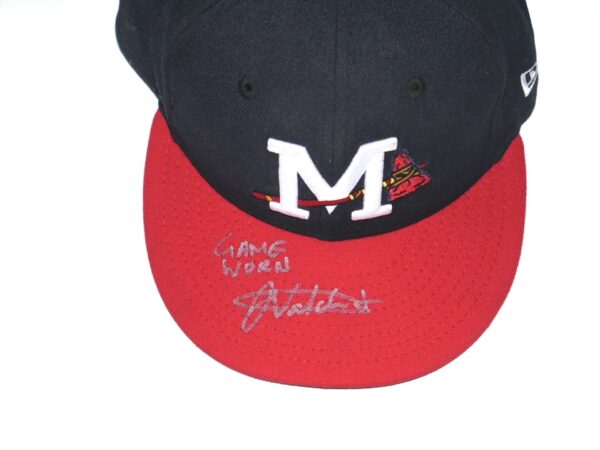 Javier Valdes 2022 Game Worn & Signed Official Mississippi Braves New Era 59FIFTY Hat