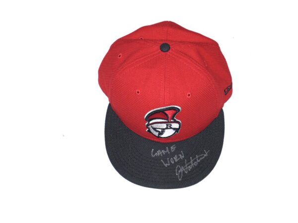 Javier Valdes 2022 Game Worn & Signed Official Rome Braves New Era 59FIFTY Hat