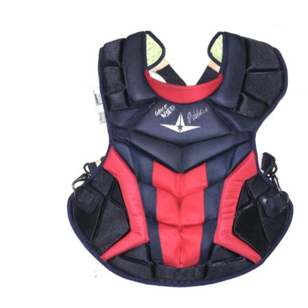 Javier Valdes Rome Braves Game Used & Signed All Star System 7 Axis Chest Protector