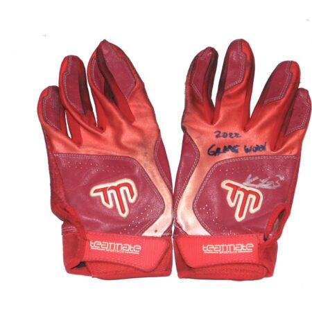 Kevin Josephina 2022 Fortitudo Bologna Game Worn & Signed Teammate Batting Gloves