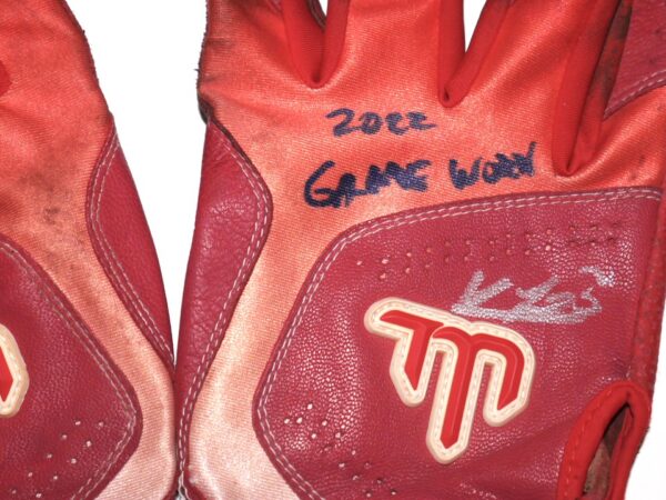 Kevin Josephina 2022 Fortitudo Bologna Game Worn & Signed Teammate Batting Gloves