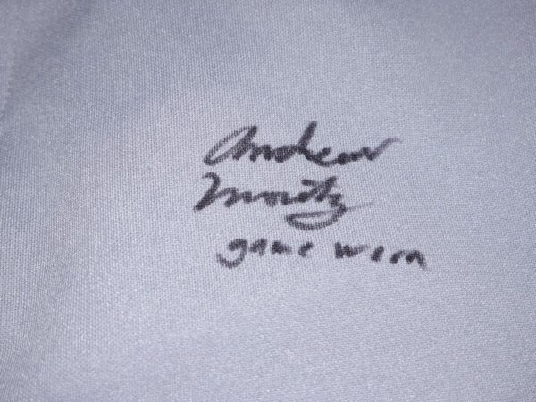 Andrew Moritz 2022 Mississippi Braves Game Worn & Signed Authentic Majestic Pants