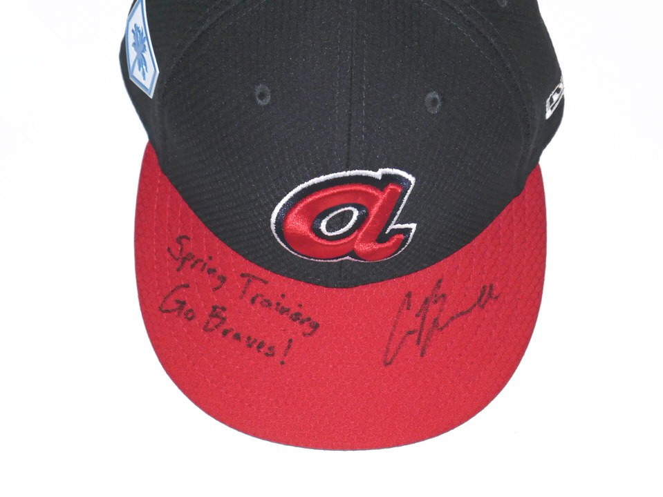 Cade Bunnell Team Issued & Signed Official Atlanta Braves Spring Training  New Era 59FIFTY Hat 
