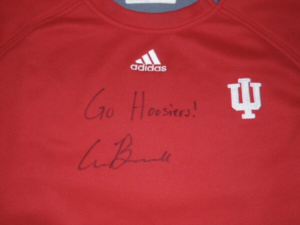 Cade Bunnell Team Issued & Signed Official Indiana Hoosiers Adidas Pullover Sweatshirt