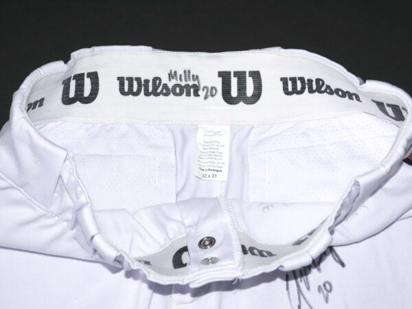 Cody Milligan 2022 Mississippi Braves Game Used & Signed Milly Authentic Wilson Pants