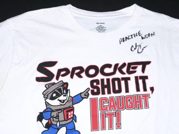 Coleman Crow 2022 Practice Worn & Signed Rocket City Trash Pandas Large Shirt