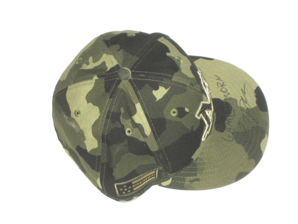 Indigo Diaz 2022 Game Worn & Signed Official Mississippi Braves Armed Forces On-Field New Era 59FIFTY Hat