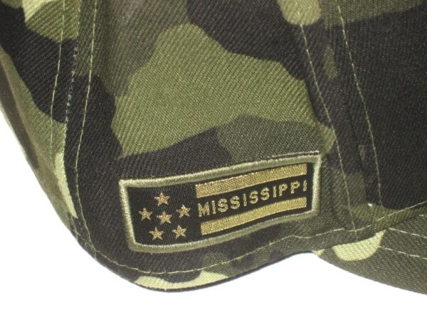 Indigo Diaz 2022 Game Worn & Signed Official Mississippi Braves Armed Forces On-Field New Era 59FIFTY Hat