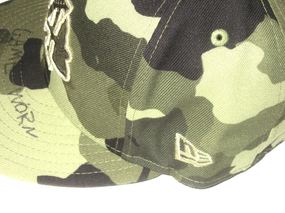 Indigo Diaz 2022 Game Worn & Signed Official Mississippi Braves Armed Forces On-Field New Era 59FIFTY Hat