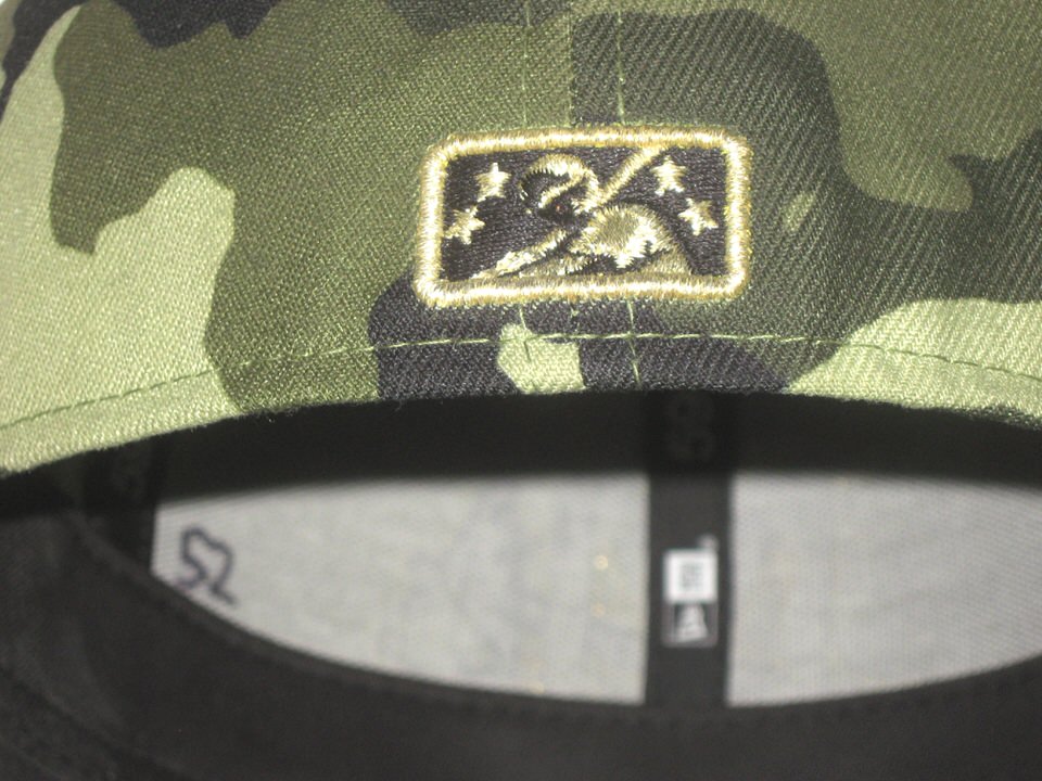 Indigo Diaz 2022 Game Worn & Signed Official Mississippi Braves Armed Forces On-Field New Era 59FIFTY Hat