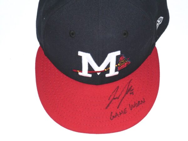 Jake Higginbotham 2022 Game Worn & Signed Official Mississippi Braves Home New Era 59FIFTY Hat