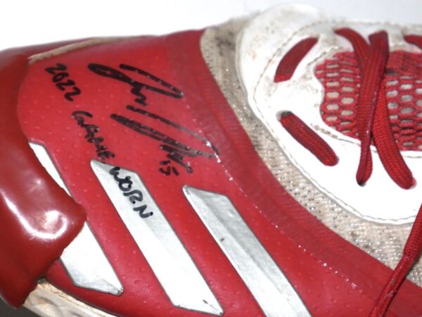 Jake Higginbotham 2022 Mississippi Braves Game Worn & Signed Adidas Baseball Cleats