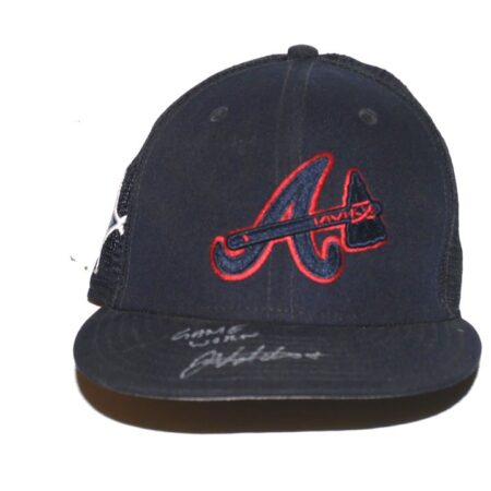 Javier Valdes 2022 Game Worn & Signed Official Atlanta Braves Spring Training New Era 59FIFTY Hat