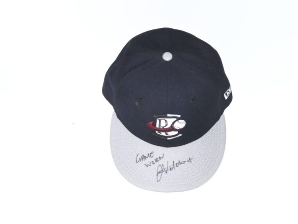 Javier Valdes 2022 Game Worn & Signed Official Rome Braves Road New Era 59FIFTY Hat