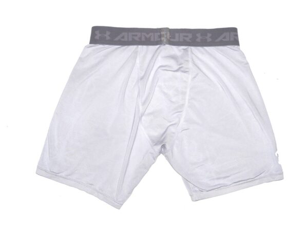 Tom Cosgrove 2022 San Antonio Missions Game Worn & Signed White Under Armour Shorts