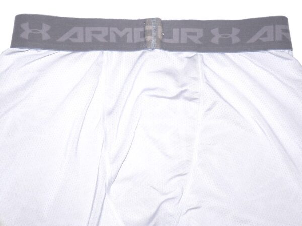 Tom Cosgrove 2022 San Antonio Missions Game Worn & Signed White Under Armour Shorts