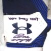 Andrew Moritz 2022 Mississippi Braves Game Worn & Signed White & Blue Under Armour Batting Gloves