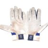 Andrew Moritz 2022 Mississippi Braves Game Worn & Signed White & Blue Under Armour Batting Gloves