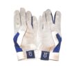 Andrew Moritz 2022 Mississippi Braves Game Worn & Signed White & Blue Under Armour Batting Gloves