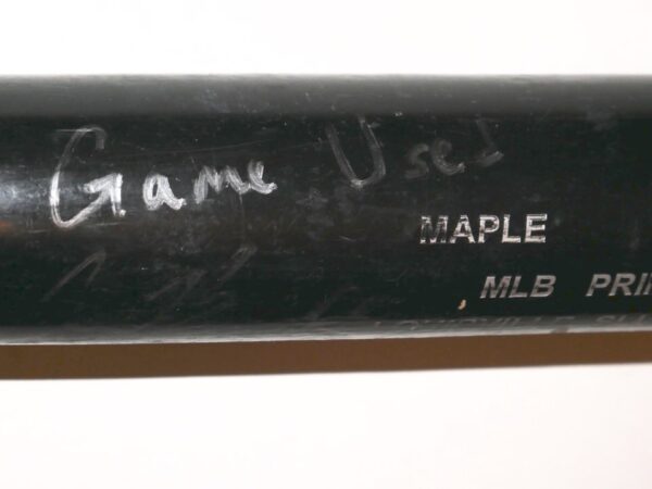 Cade Bunnell 2019 GCL Braves Game Used & Signed Black Louisville Slugger Maple Baseball Bat