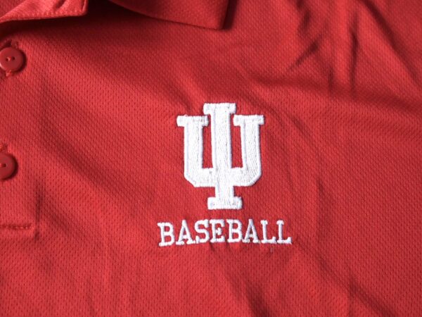 Cade Bunnell Team Issued Official Indiana Hoosiers Baseball Adidas Climalite Polo XL Shirt