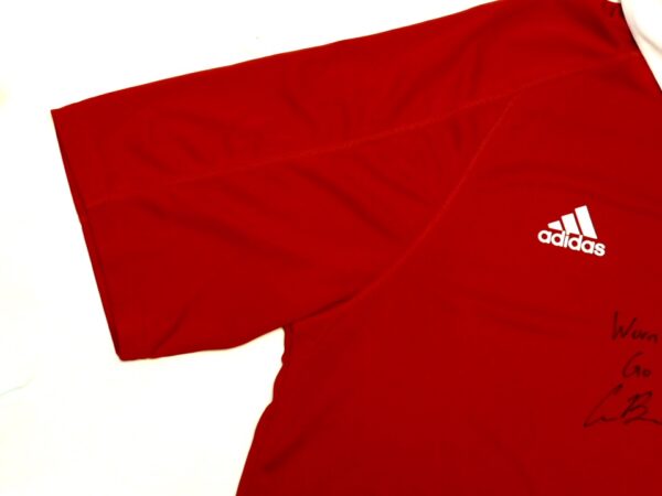 Cade Bunnell Team Issued & Signed Official Indiana Hoosiers Adidas Climalite Polo XL Shirt - Worn for Travel!