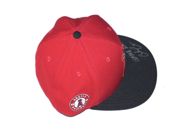 Coleman Crow Game Worn & Signed Official Los Angeles Angels Spring Training New Era 59FIFTY Hat