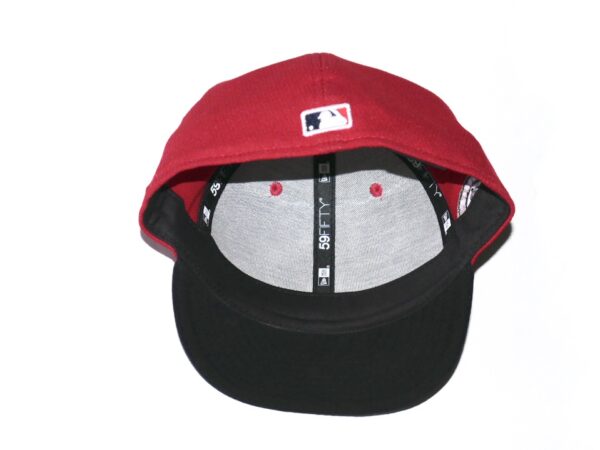 Coleman Crow Game Worn & Signed Official Los Angeles Angels Spring Training New Era 59FIFTY Hat