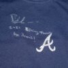 Drew Lugbauer 2023 Spring Training Worn & Signed Official Atlanta Braves Long Sleeve Nike Pro Fitted XL Shirt