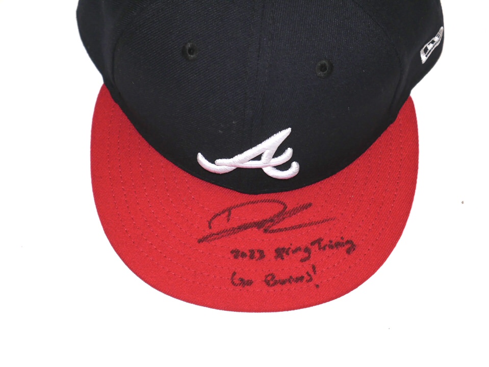 Drew Lugbauer 2023 Game Worn & Signed Official Mississippi Braves Road New  Era 59FIFTY Hat - Big Dawg Possessions