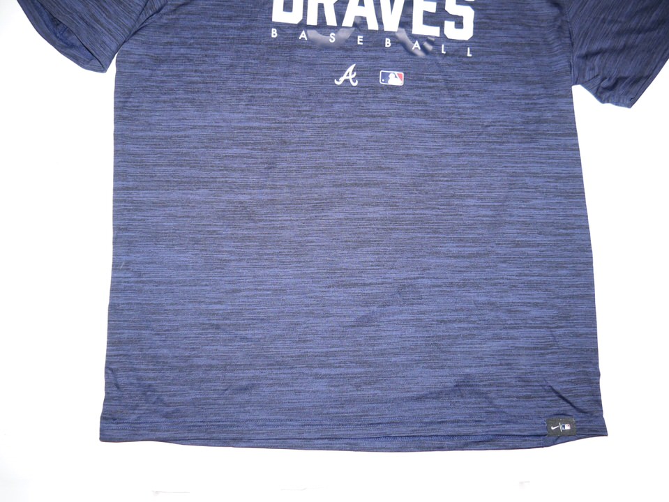 Drew Lugbauer 2023 Spring Training Worn & Signed Official Atlanta Braves  Long Sleeve Nike Pro Fitted XL Shirt