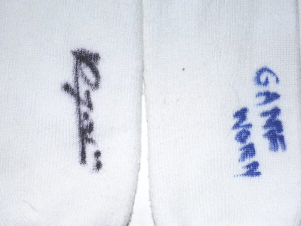 Kevin Josephina 2022 Fortitudo Bologna Game Worn & Signed White & Black Socks